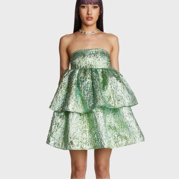 amylynn Dresses & Skirts - AMYLYNN  SARA STRAPLESS TIERED DRESS NWT